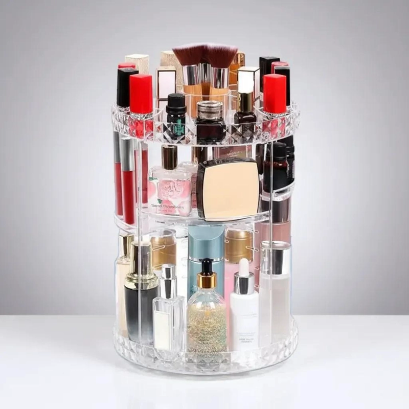 ORGANIZADOR GIRATORIO DE COSME TICOS 360° CON DISEÑO ELEGANTE - 2