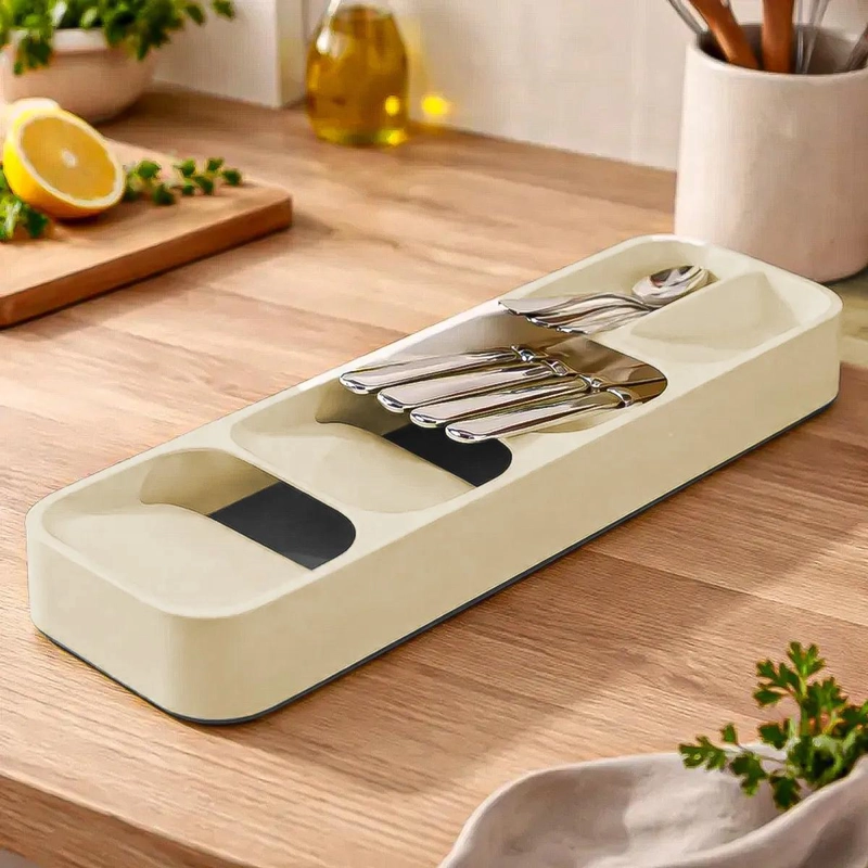 ORGANIZADOR DE CUBIERTOS MULTICAPA PARA CAJON DE COCINA - 1