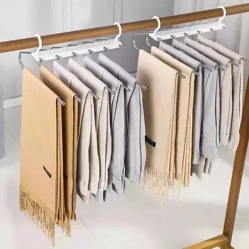 PERCHA PLEGABLE 6 EN 1 PARA PANTALONES Y CORBATAS - 4