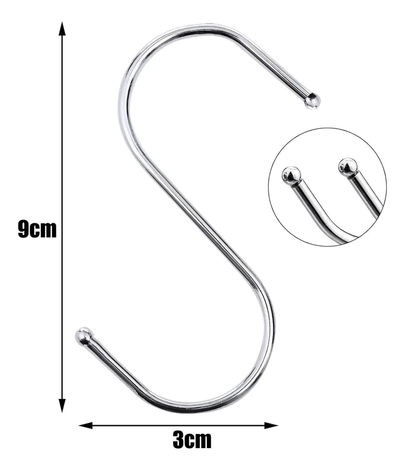 GANCHOS ANTIDESLIZANTES DE ACERO INOXIDABLE PARA ROPA 10 UNIDADES - 2