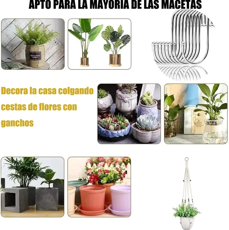 GANCHOS ANTIDESLIZANTES DE ACERO INOXIDABLE PARA ROPA 10 UNIDADES - 4