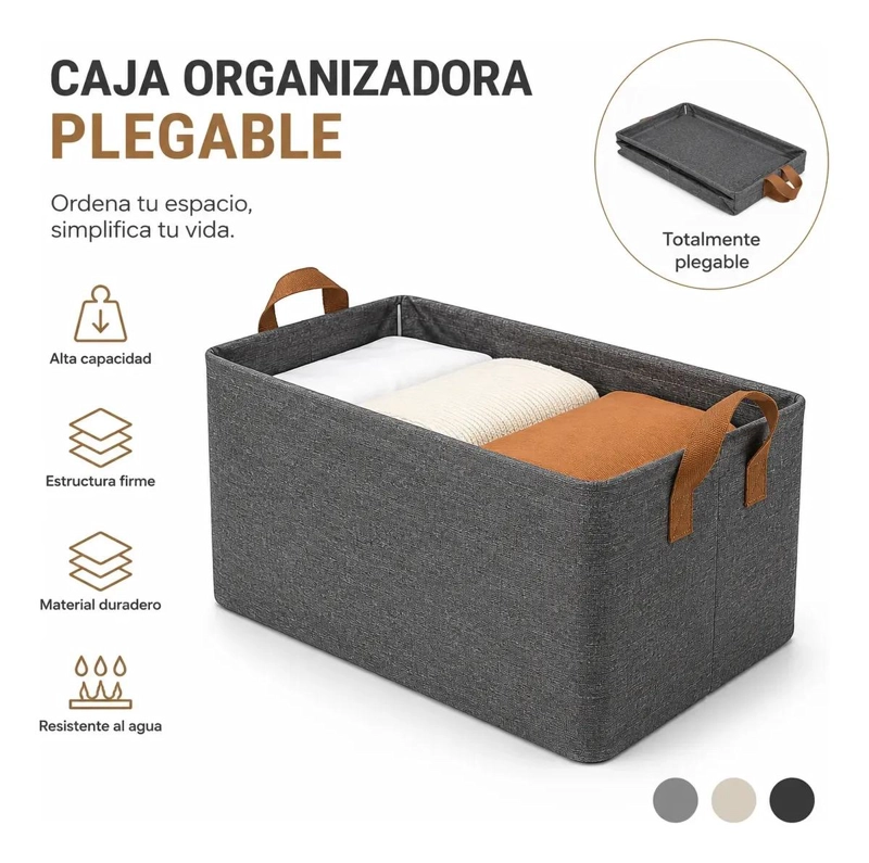 PACK DE 3 BOLSAS ORGANIZADORAS PLEGABLES PARA ROPA - 2