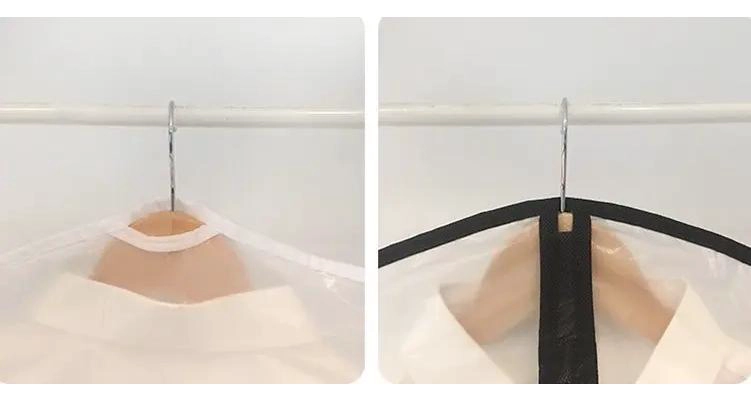 PACK DE 4 BOLSAS TRANSPARENTES PARA ROPA Y TRAJES - 5