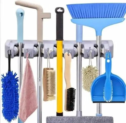 ORGANIZADOR COLGANTE PARA ESCOBAS Y HERRAMIENTAS DE LIMPIEZA - 2