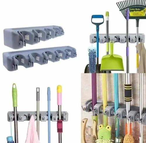 ORGANIZADOR COLGANTE PARA ESCOBAS Y HERRAMIENTAS DE LIMPIEZA - 3