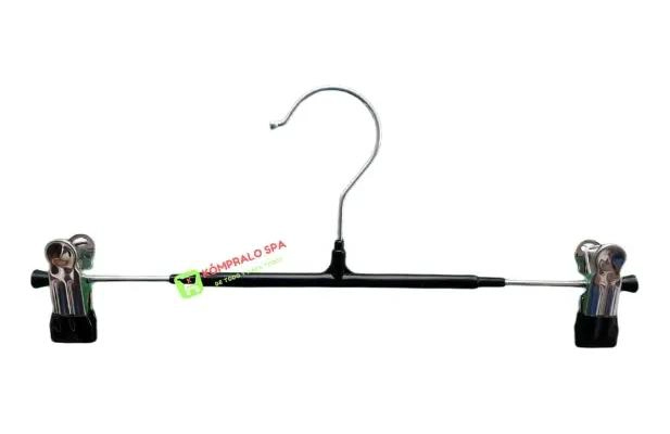 PACK DE 10 COLGADORES DE METAL Y GOMA PARA ROPA DE 30CM - 1