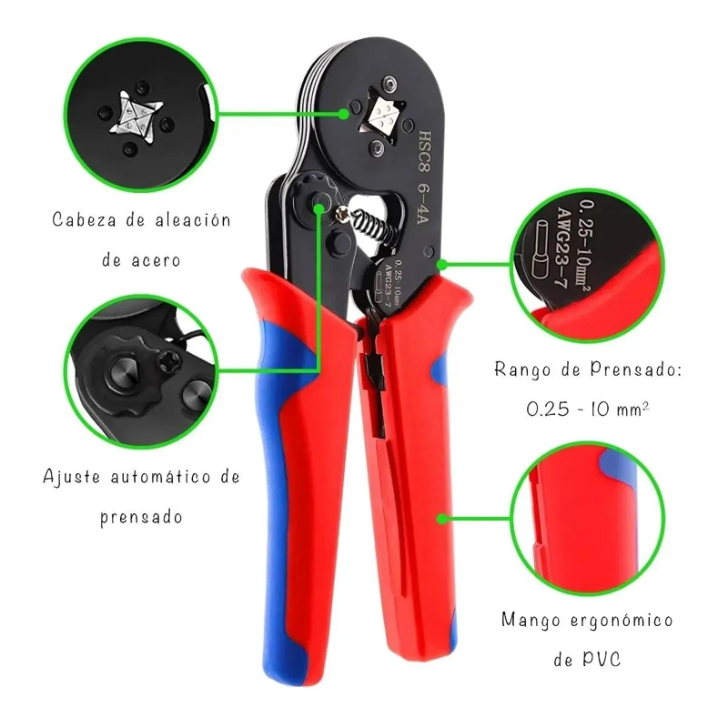 ALICATE PRENSA FERRULERA MULTIFUNCION 44,45 CM - 8