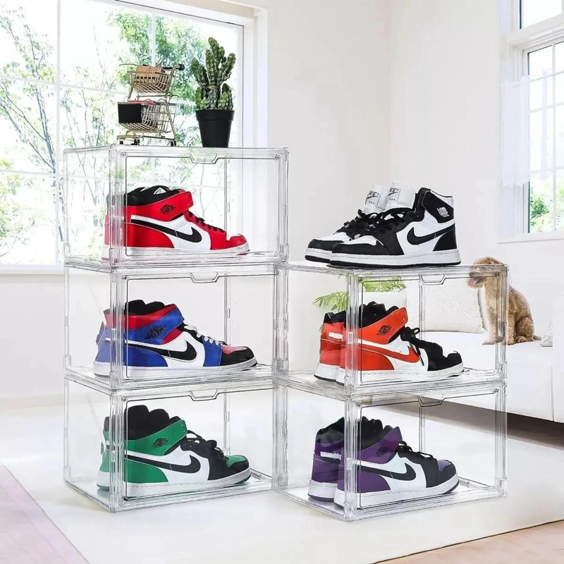 CAJA ORGANIZADORA APILABLE PARA ZAPATOS CON APERTURA LATERAL - 5