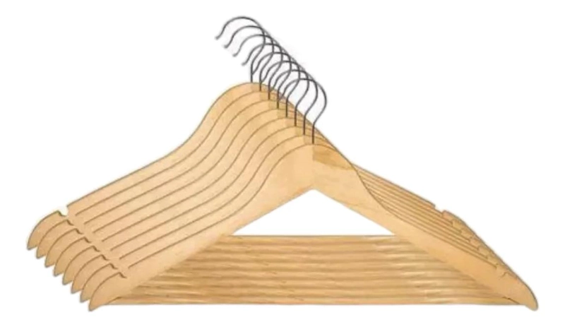 PACK DE 10 COLGADORES DE MADERA PARA ROPA INFANTIL - 3