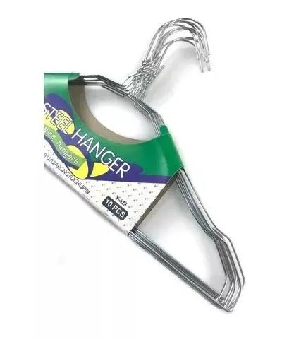 PACK DE 20 COLGADORES METALICOS ANTIDESLIZANTES PARA ROPA - 4