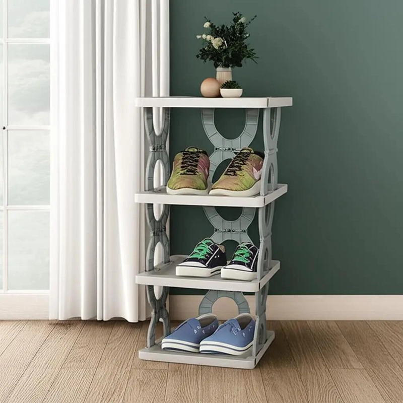 ORGANIZADOR VERTICAL DE ZAPATOS PLEGABLE DE 4 NIVELES - 1