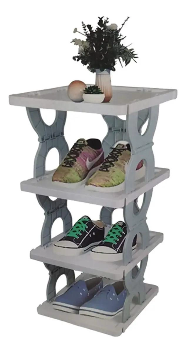 ORGANIZADOR VERTICAL DE ZAPATOS PLEGABLE DE 4 NIVELES - 2