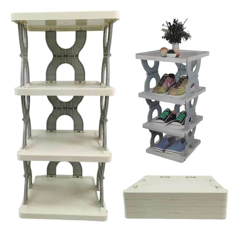 ORGANIZADOR VERTICAL DE ZAPATOS PLEGABLE DE 4 NIVELES - 3