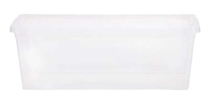 CAJA ORGANIZADORA TRANSPARENTE 20X12X34 CM PARA ALMACENAMIENTO - 1