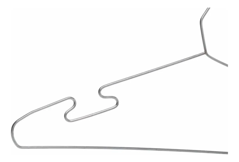 SET DE 10 COLGADORES DE ROPA METALICOS ANTIDESLIZANTES - 2