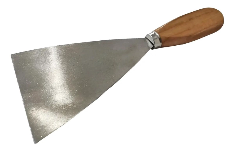 ESPATULA DE ACERO CON MANGO DE MADERA 9.7 CM - 1