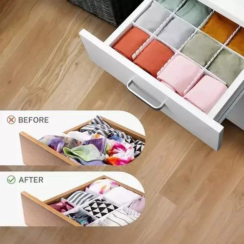 SET DE 15 SEPARADORES PARA CAJONES DE ROPA Y MAQUILLAJE - 3