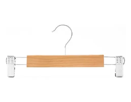 PACK DE 10 COLGADORES DE MADERA PARA PANTALONES ELEGANTES - 7