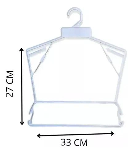 PACK DE 4 COLGADORES BLANCOS PARA LENCERIA Y ROPA - 2