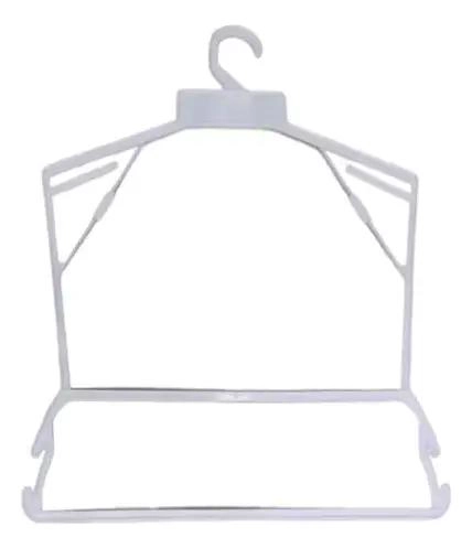 PACK DE 4 COLGADORES BLANCOS PARA LENCERIA Y ROPA - 3