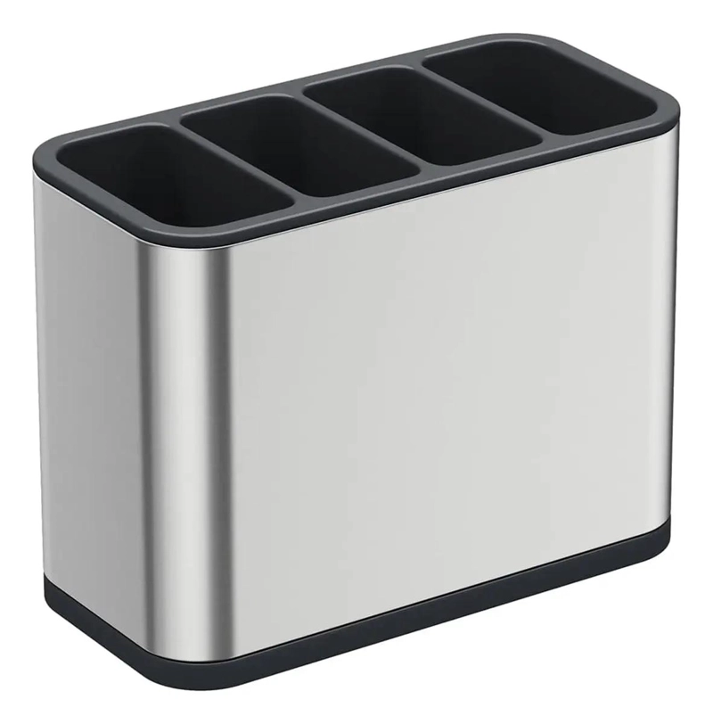 CAJA DE ALMACENAMIENTO DE UTENSILIOS DE ACERO INOXIDABLE CON DRENAJE - 2
