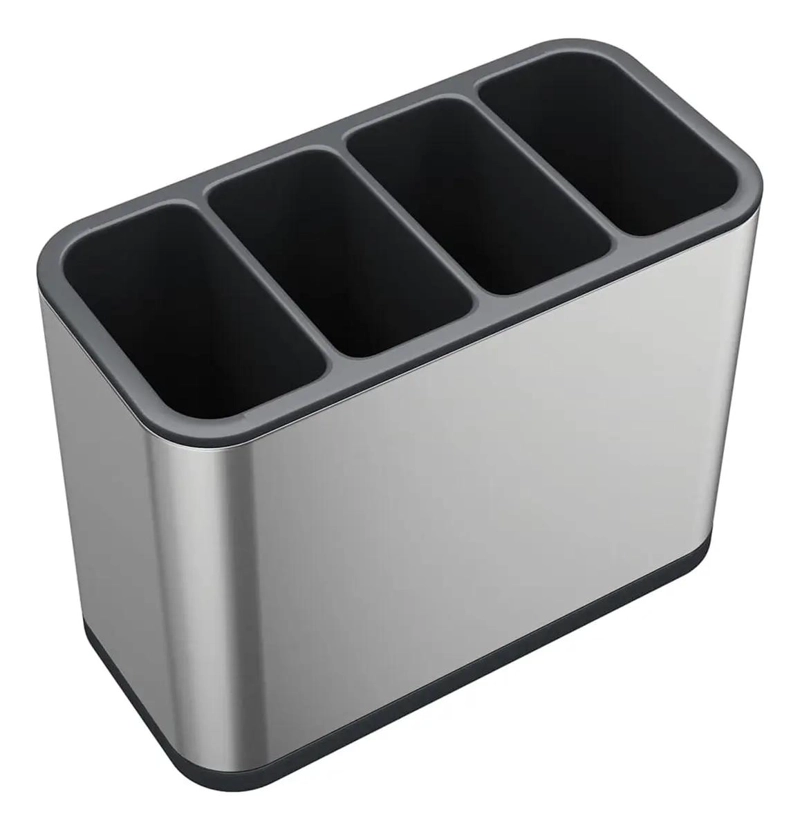 CAJA DE ALMACENAMIENTO DE UTENSILIOS DE ACERO INOXIDABLE CON DRENAJE - 6
