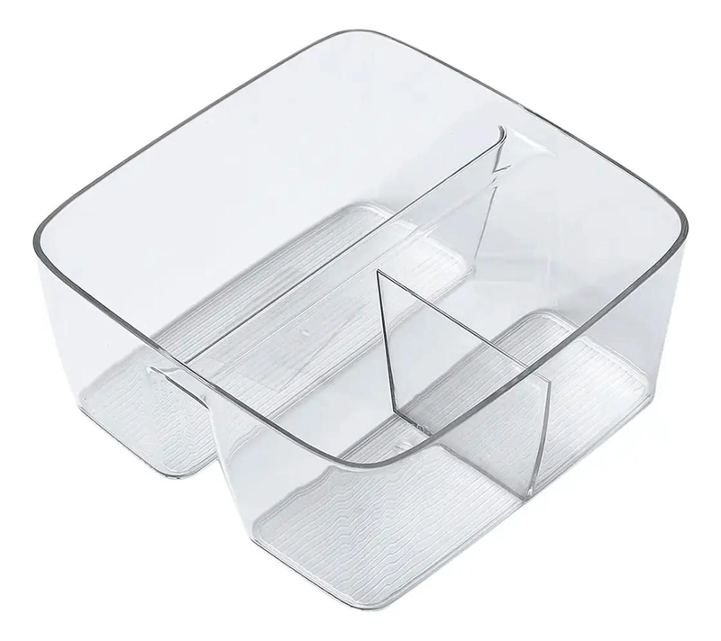 ORGANIZADOR ACRILICO TRANSPARENTE PARA REFRIGERADOR 7X16 CM - 1