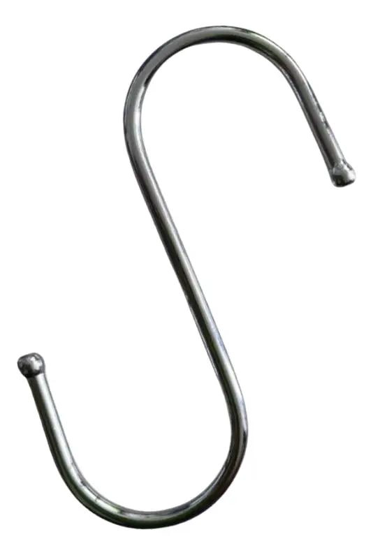 PACK DE 10 GANCHOS TIPO S DE ACERO DE 14 CM PARA USO VERSATIL - 1
