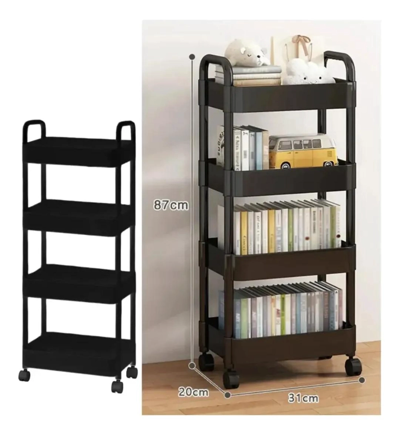ESTANTE ORGANIZADOR DE COCINA MULTIFUNCIONAL CON RUEDAS - 2