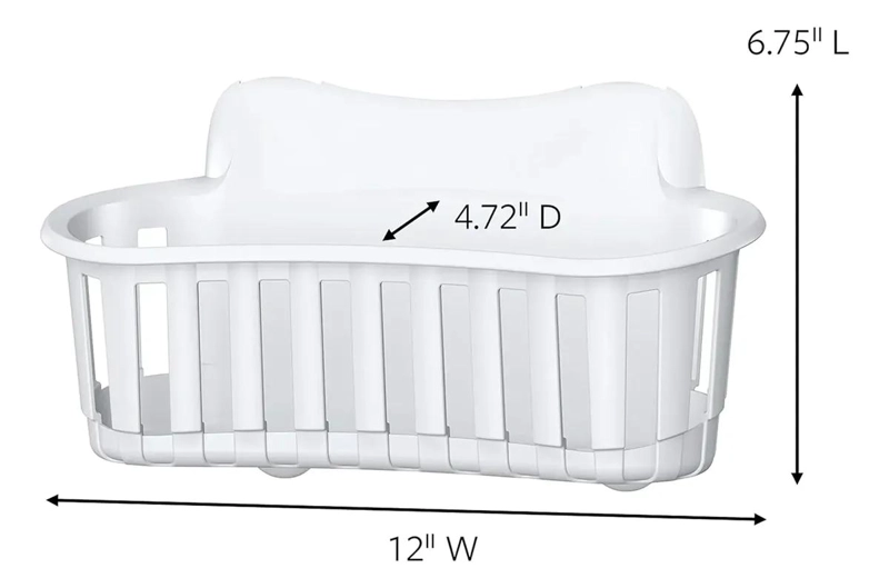 CANASTO ORGANIZADOR GRANDE PARA COCINA CON ADHESIVO - 1