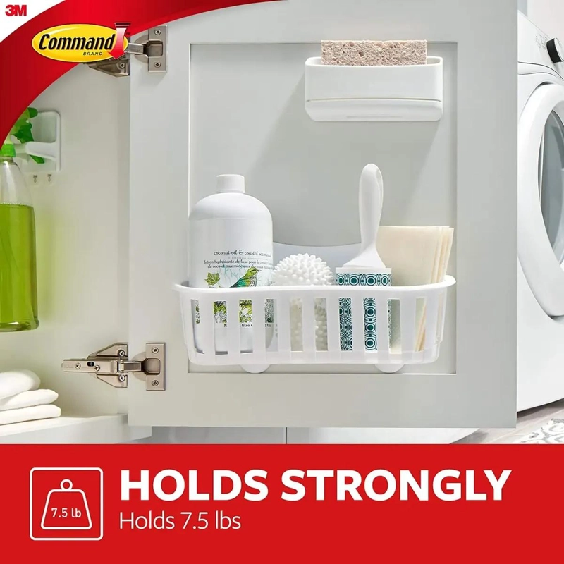 CANASTO ORGANIZADOR GRANDE PARA COCINA CON ADHESIVO - 2