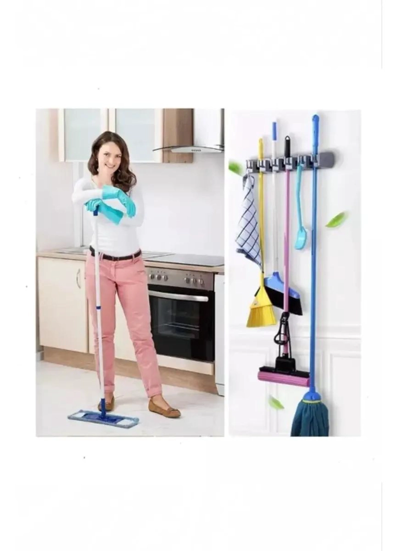 SOPORTE ORGANIZADOR PARA ESCOBAS Y TRAPEROS DE COCINA - 2