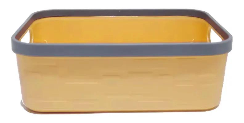 CANASTO ORGANIZADORA MULTIUSO RECTANGULAR PARA BAÑO Y COCINA - 1