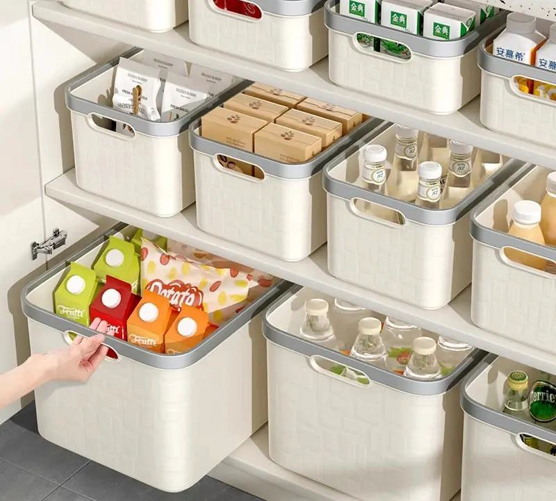 CANASTO ORGANIZADORA MULTIUSO RECTANGULAR PARA BAÑO Y COCINA - 4