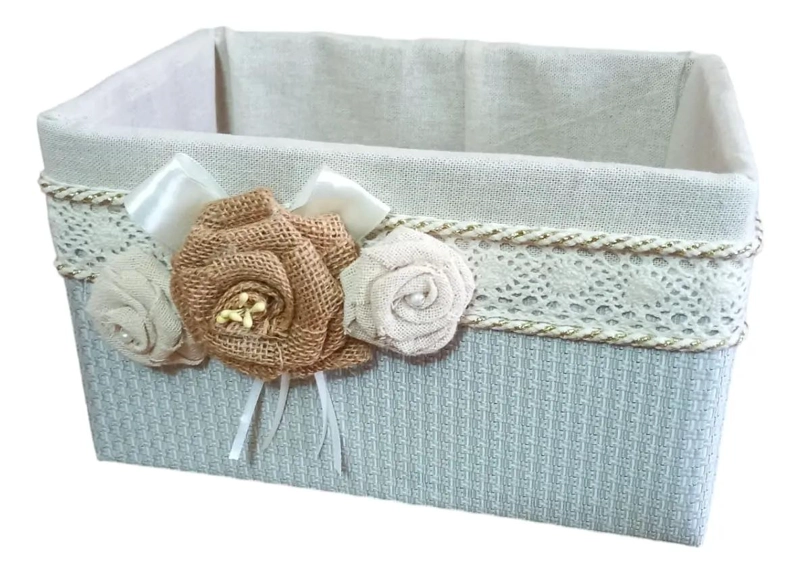 CAJA DE ALMACENAMIENTO DECORATIVA PARA ORGANIZACION DE ESPACIOS - 1