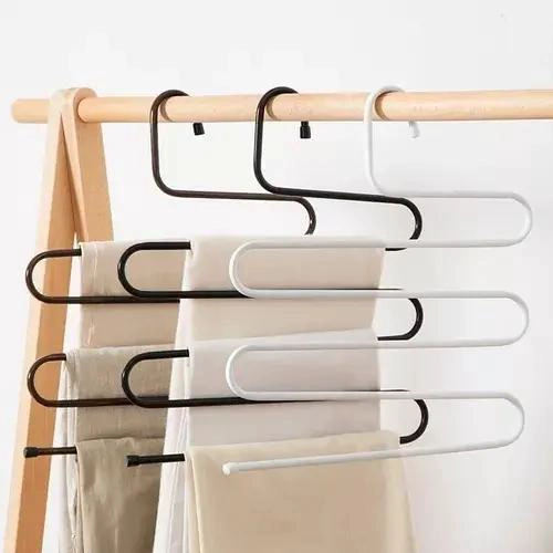 PACK DE 2 COLGADORES METALICOS PARA PANTALONES EN CLOSET - 2