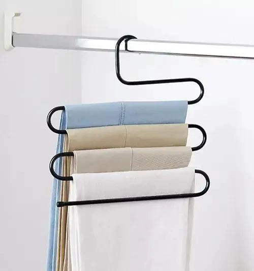 PACK DE 2 COLGADORES METALICOS PARA PANTALONES EN CLOSET - 4