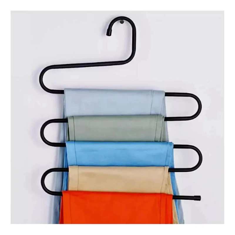 PACK DE 2 COLGADORES METALICOS PARA PANTALONES EN CLOSET - 5