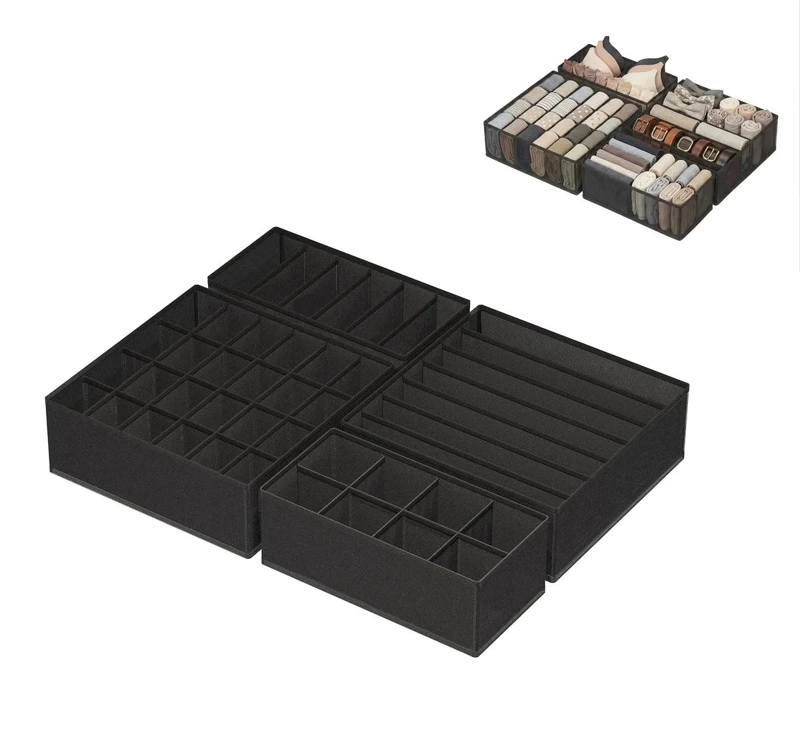 SET DE ORGANIZADORES PLEGABLES PARA CAJONES Y CLOSET - 1