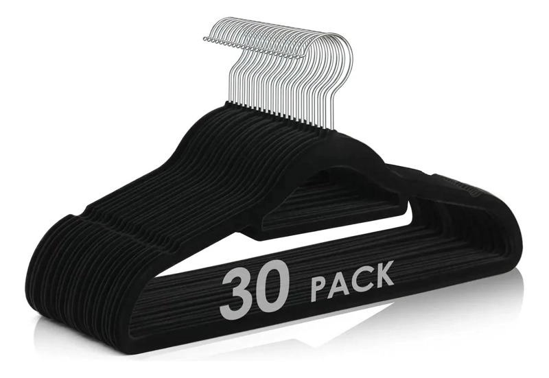 COLGADORES DE ROPA TERCIOPELO ANTIDESLIZANTE PACK DE 30 - 1