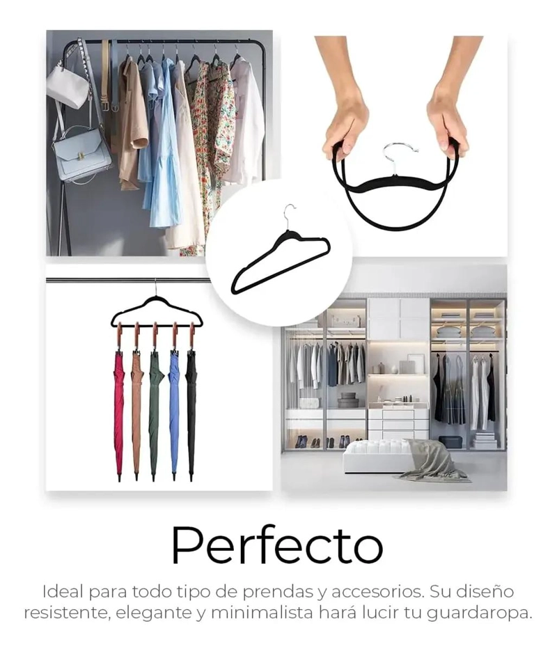 COLGADORES DE ROPA TERCIOPELO ANTIDESLIZANTE PACK DE 30 - 5