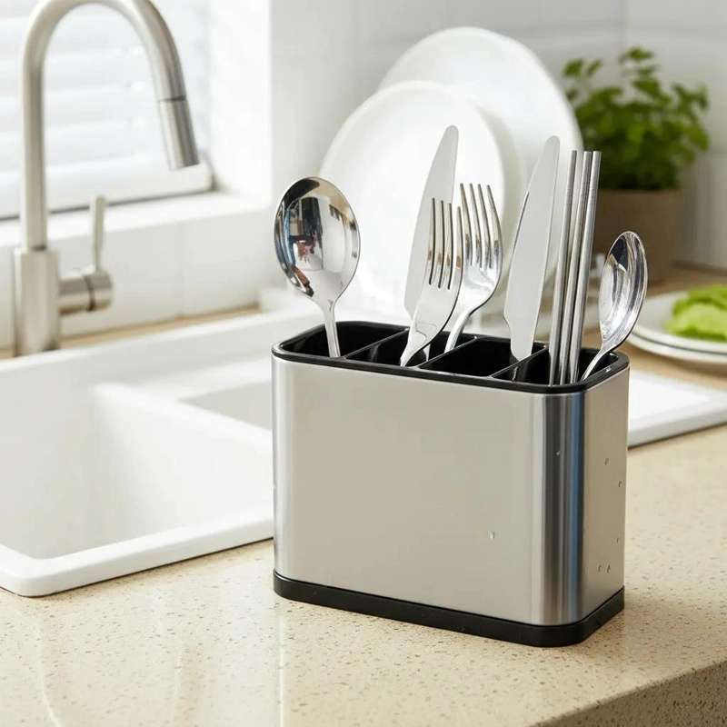 ESCURRIDOR DE CUBIERTOS Y UTENSILIOS PARA COCINA PRACTICO - 1