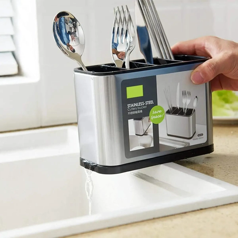 ESCURRIDOR DE CUBIERTOS Y UTENSILIOS PARA COCINA PRACTICO - 5
