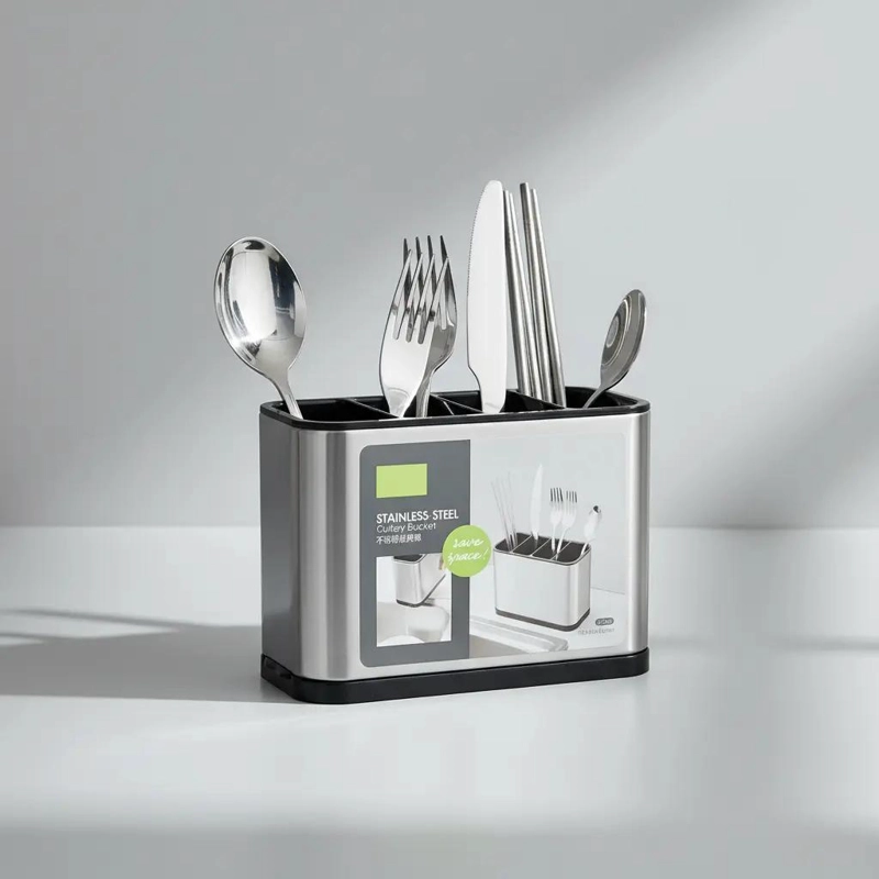 ESCURRIDOR DE CUBIERTOS Y UTENSILIOS PARA COCINA PRACTICO - 6
