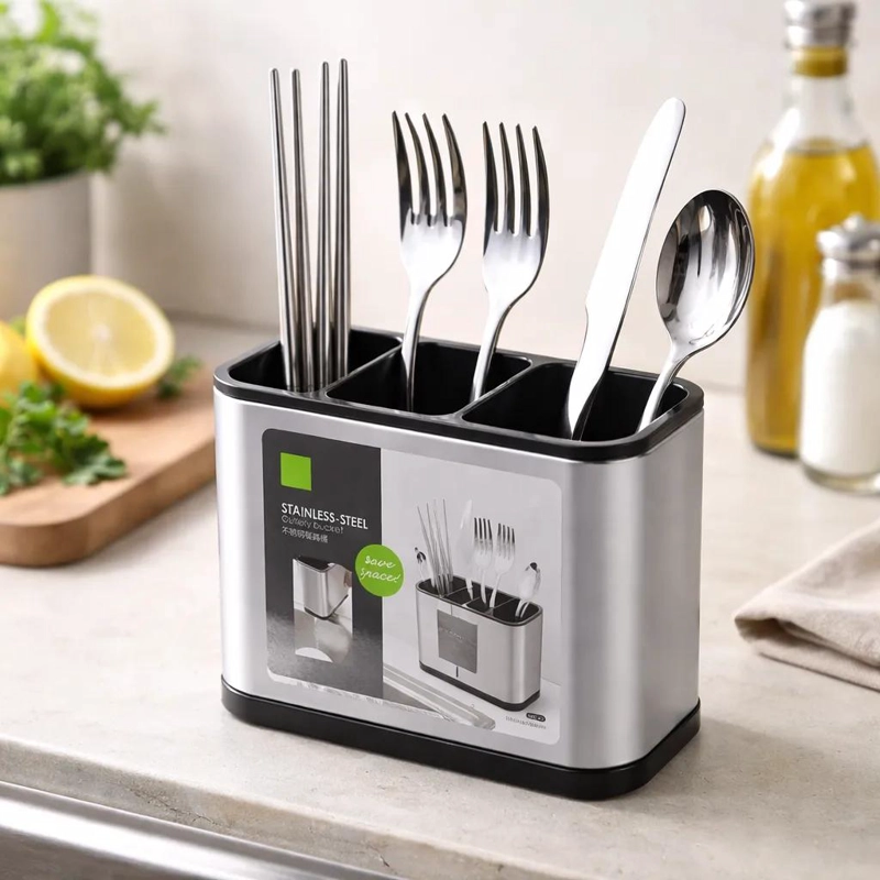 ESCURRIDOR DE CUBIERTOS Y UTENSILIOS PARA COCINA PRACTICO - 8