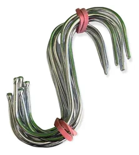 PACK DE 30 GANCHOS DE ACERO TIPO S PARA COLGAR 9 CM - 1