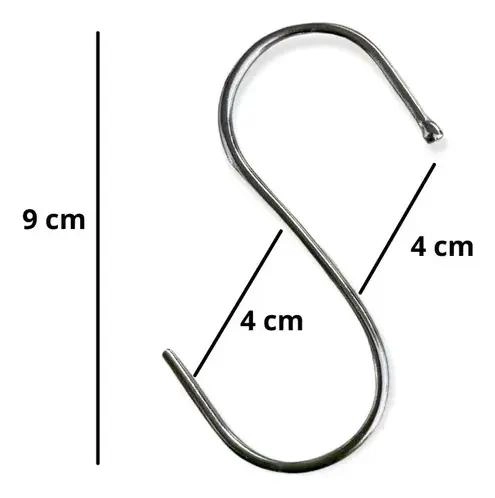 PACK DE 30 GANCHOS DE ACERO TIPO S PARA COLGAR 9 CM - 2