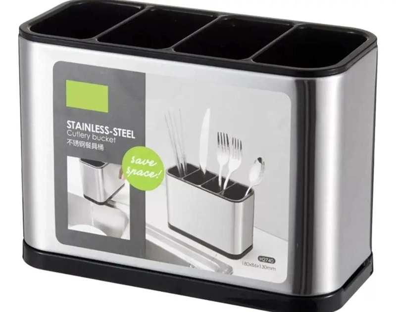 ORGANIZADOR ESCURRIDOR DE CUBIERTOS Y UTENSILIOS DE COCINA - 5