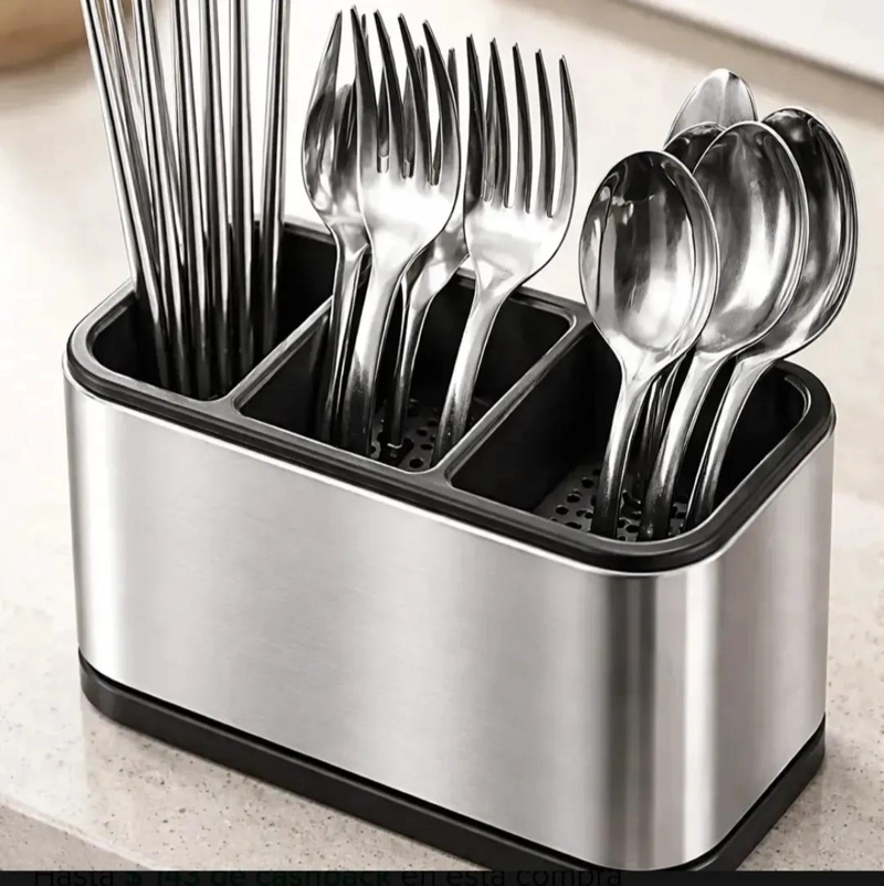 ORGANIZADOR ESCURRIDOR DE CUBIERTOS Y UTENSILIOS DE COCINA - 9