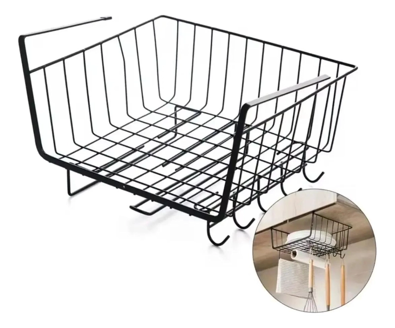 CESTA ORGANIZADORA COLGANTE MULTIUSOS PARA ESTANTERIA - 1